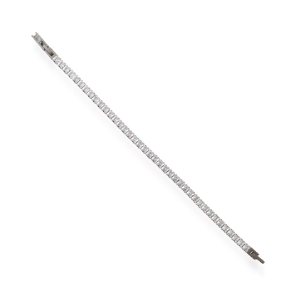 Αλυσίδα χεριού tennis με ζιργκόν Mar and Mar Clutch iii Silver από ανοξείδωτο ατσάλι