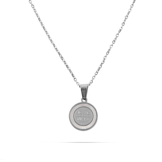 Κολιέ Κωνσταντινάτο με φίλντισι Mar and Mar Constantine Fildisi Silver (2 cm) από ανοξείδωτο ατσάλι