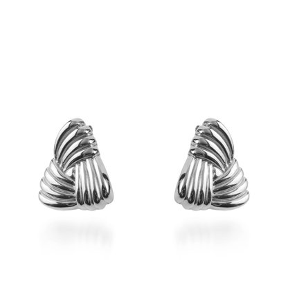 Σκουλαρίκια καρφωτά Mar and Mar Thallora Silver από ανοξείδωτο ατσάλι
