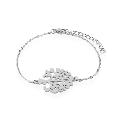 Βραχιόλι δέντρο της ζωής Mar and Mar Tree of Life II (Silver) από ανοξείδωτο ατσάλι