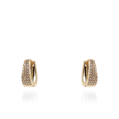Σκουλαρίκια κρίκοι με ζιργκόν Mar and Mar Neritha Oval (1,5 cm)