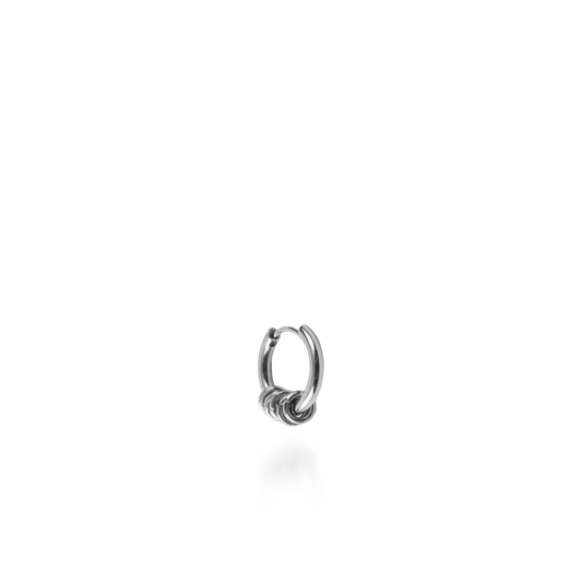 Σκουλαρίκι κρίκος με κρικάκια Mar and Mar Blade Hoops από ανοξείδωτο ατσάλι