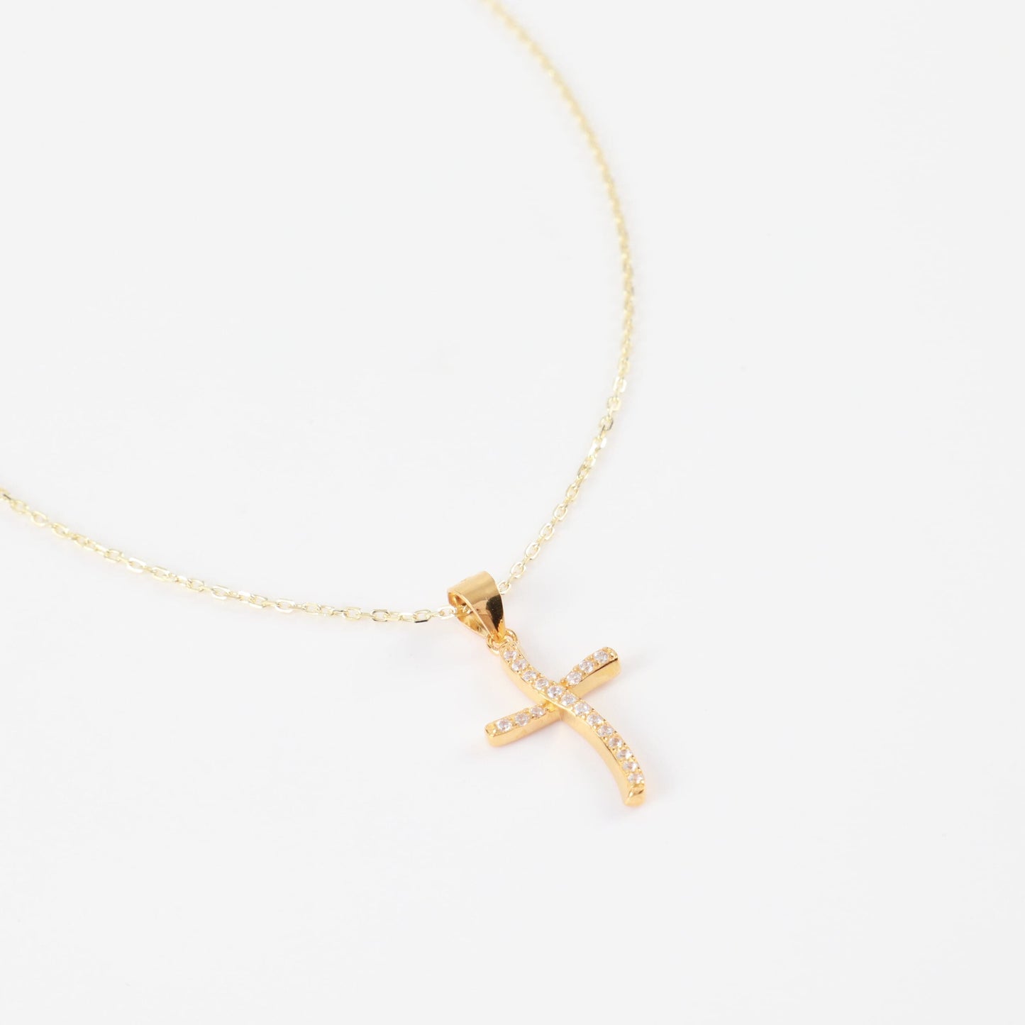 Κολιέ σταυρός με πέτρες ζιργκόν Mar and Mar Jerusha Cross από Ασήμι 925