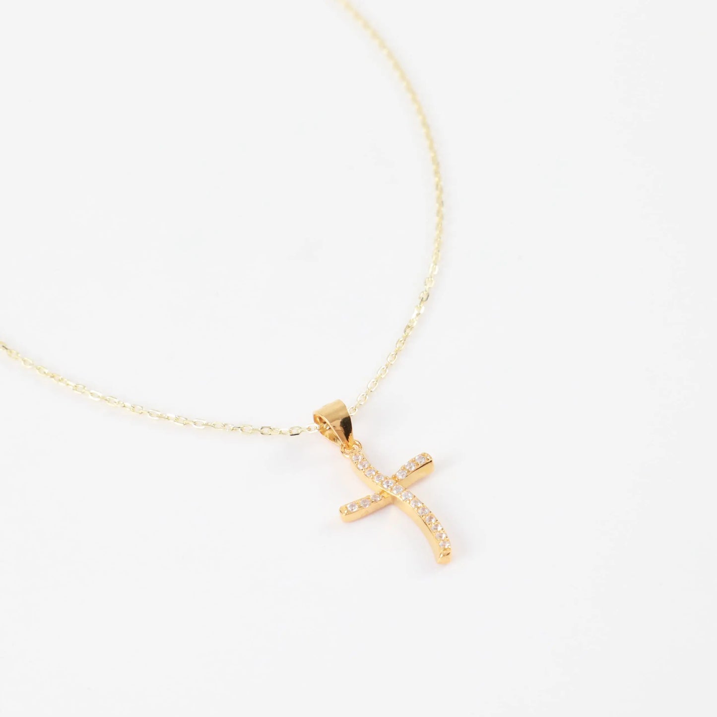 Κολιέ σταυρός με πέτρες ζιργκόν Mar &amp; Mar Jerusha Cross από Ασήμι 925