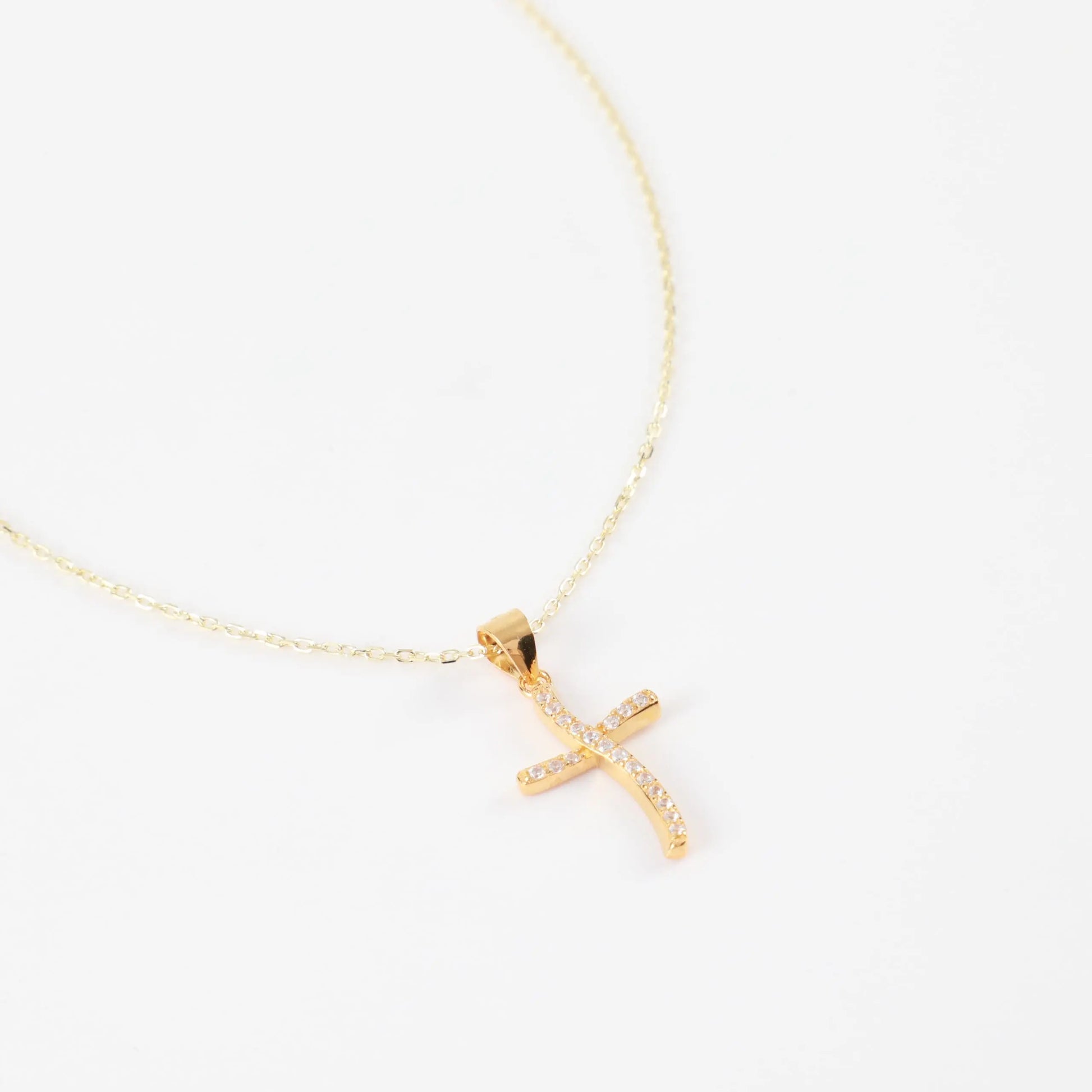 Κολιέ σταυρός με πέτρες ζιργκόν Mar &amp; Mar Jerusha Cross από Ασήμι 925