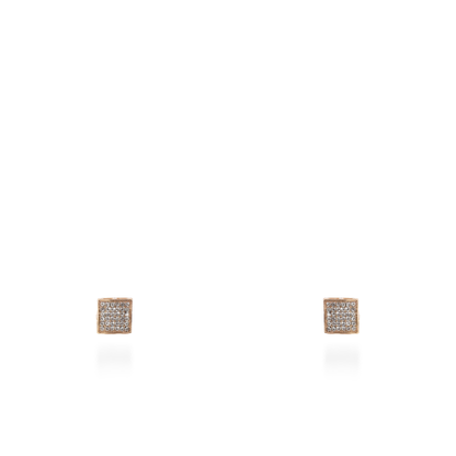 Σκουλαρίκια καρφωτά με πέτρες ζιργκόν Mar and Mar Lola Cube II