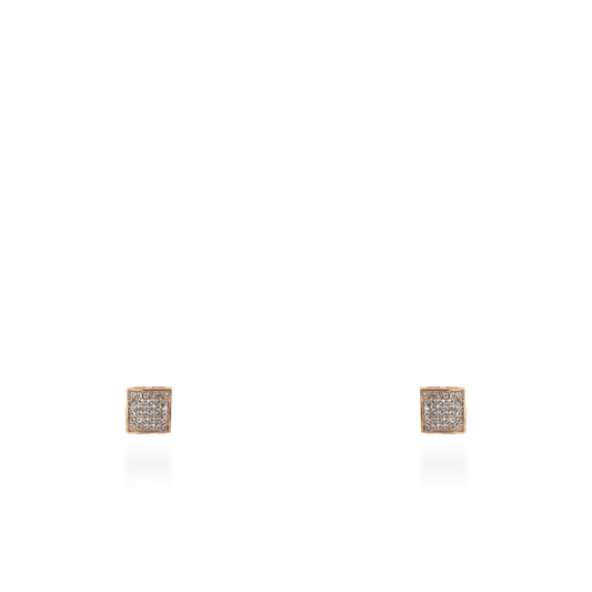 Σκουλαρίκια καρφωτά με πέτρες ζιργκόν Mar and Mar Lola Cube II