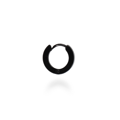 Σκουλαρίκι κρίκος Mar and Mar Hoop Plated (Black) από ανοξείδωτο ατσάλι