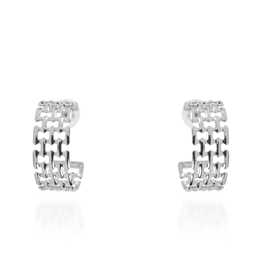Σκουλαρίκια κρίκοι Mar and Mar Miely Silver