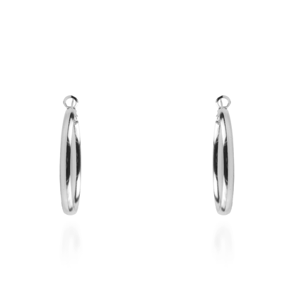 Σκουλαρίκια κρίκοι Mar and Mar Haldy Silver