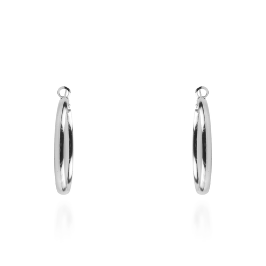 Σκουλαρίκια κρίκοι Mar and Mar Haldy Silver