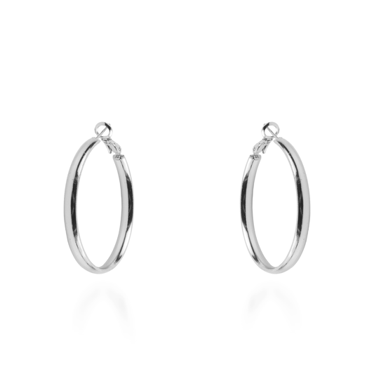 Σκουλαρίκια κρίκοι Mar and Mar Haldy Silver