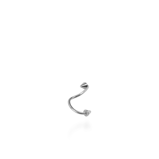 Σκουλαρίκι για piercing Mar and Mar Arrow Barbell (Silver) από ανοξείδωτο ατσάλι