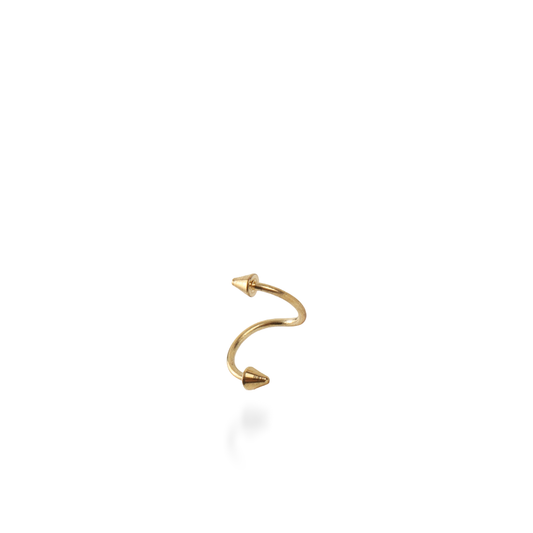 Σκουλαρίκι για piercing Mar and Mar Arrow Barbell (Gold) από ανοξείδωτο ατσάλι