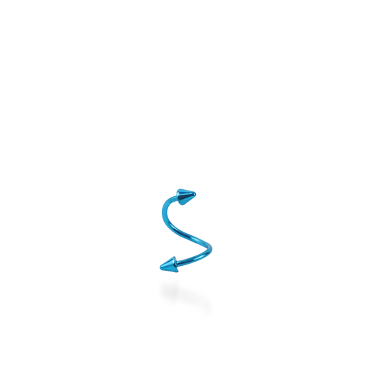 Σκουλαρίκι για piercing Mar and Mar Arrow Barbell (Blue) από ανοξείδωτο ατσάλι
