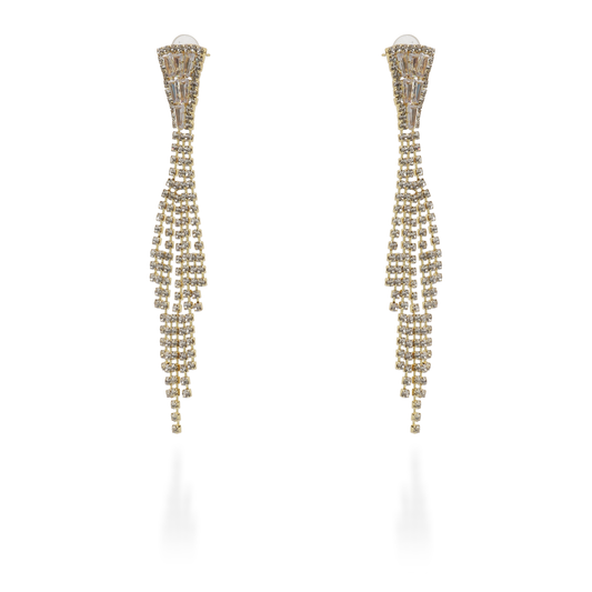 Σκουλαρίκια κρεμαστά με πέτρες ζιργκόν Catalina