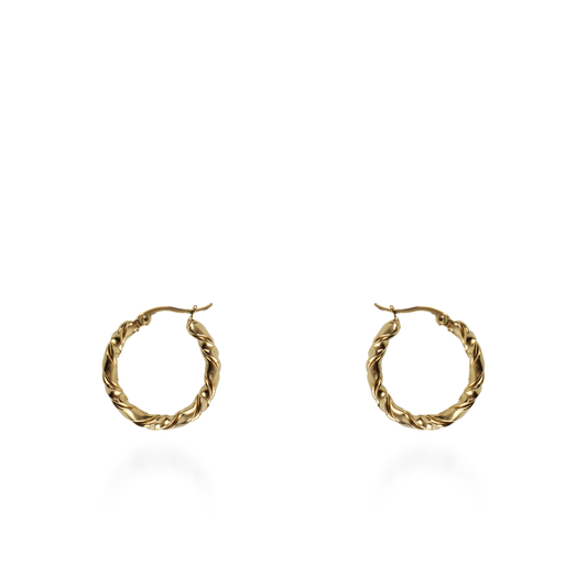 Σκουλαρίκια κρίκοι Mar and Mar Cevinia (2,5 cm) από ανοξείδωτο ατσάλι