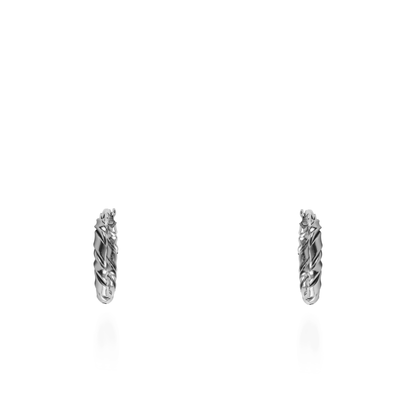 Σκουλαρίκια κρίκοι Mar and Mar Cevinia Silver (2,5 cm) από ανοξείδωτο ατσάλι