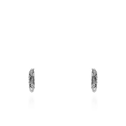 Σκουλαρίκια κρίκοι Mar and Mar Cevinia Silver (2 cm) από ανοξείδωτο ατσάλι