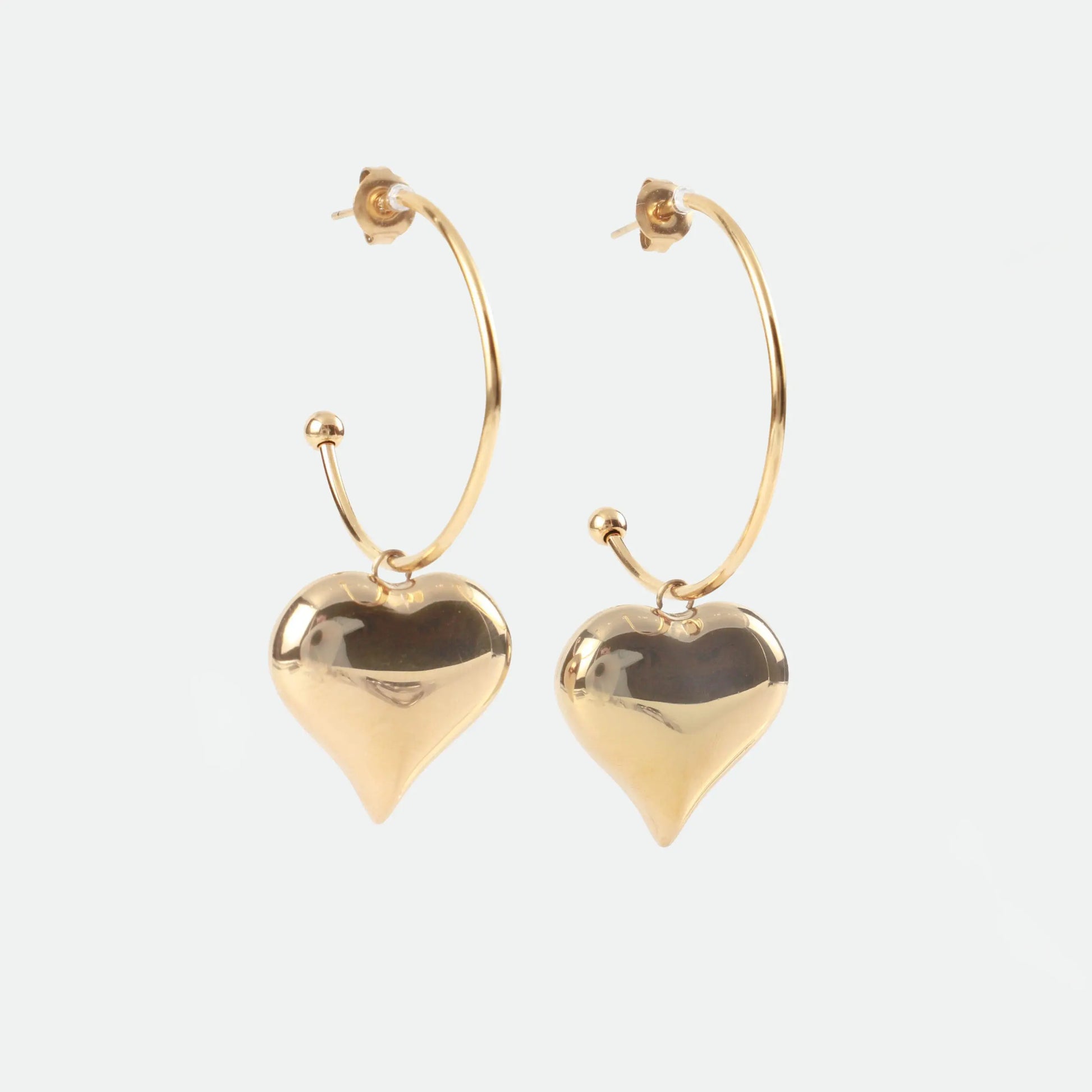 Σκουλαρίκια κρεμαστά καρδιά Mar & Mar Donetta Earrings από ανοξείδωτο ατσάλι