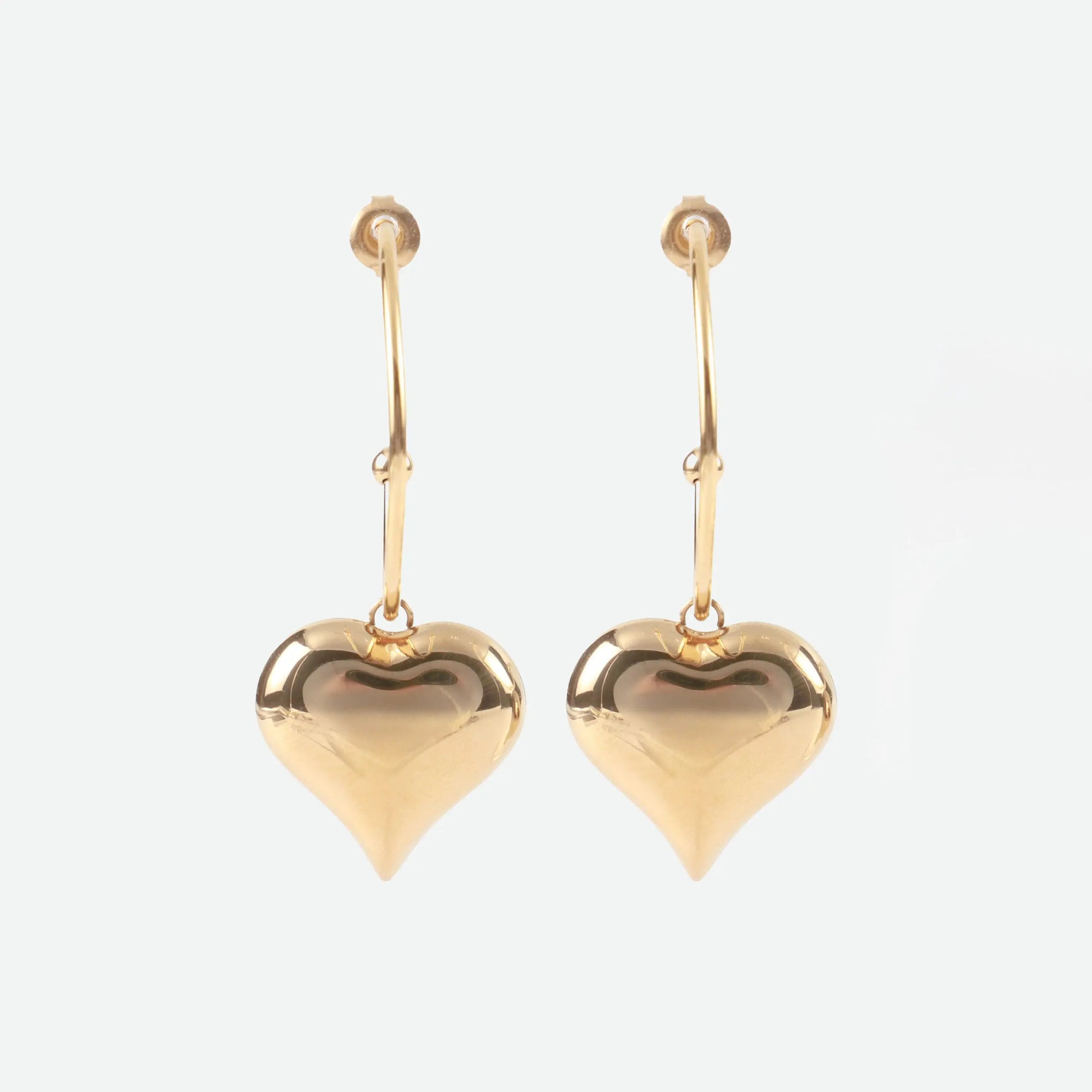 Σκουλαρίκια κρεμαστά καρδιά Mar & Mar Donetta Earrings από ανοξείδωτο ατσάλι