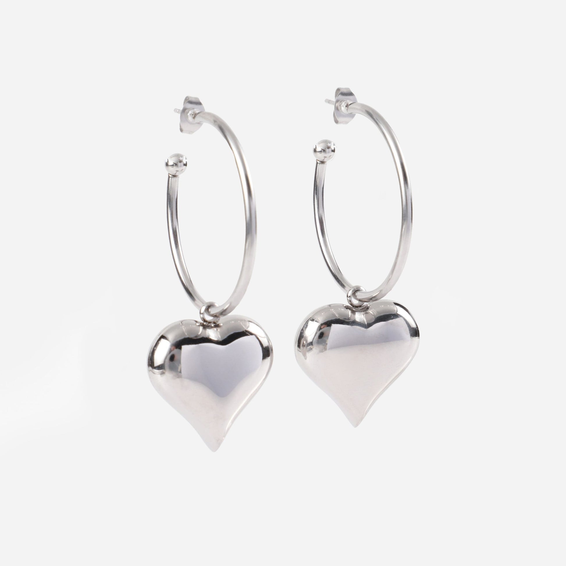Σκουλαρίκια κρεμαστά καρδιά Mar & Mar Donetta Earrings από ανοξείδωτο ατσάλι