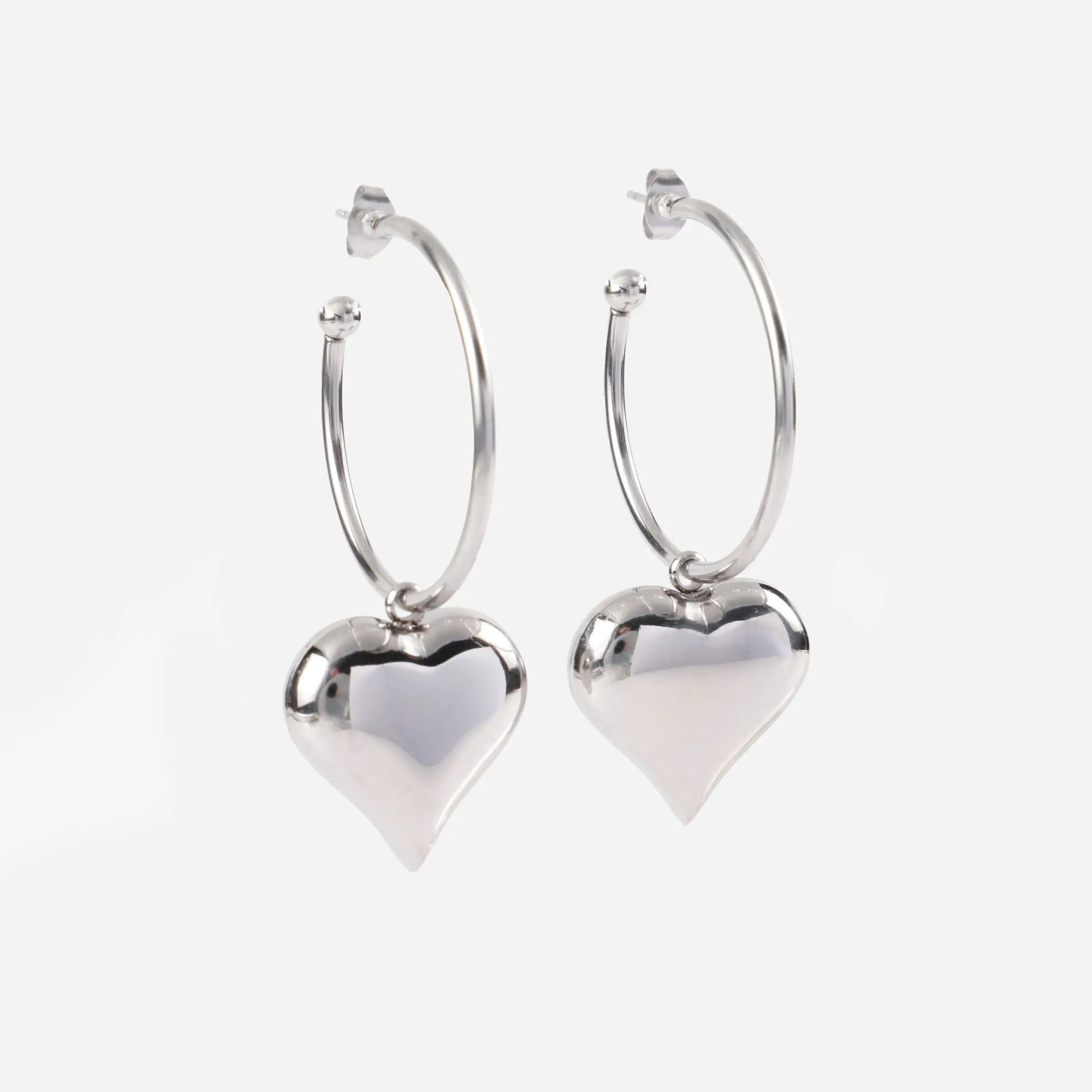 Σκουλαρίκια κρεμαστά καρδιά Mar & Mar Donetta Earrings από ανοξείδωτο ατσάλι