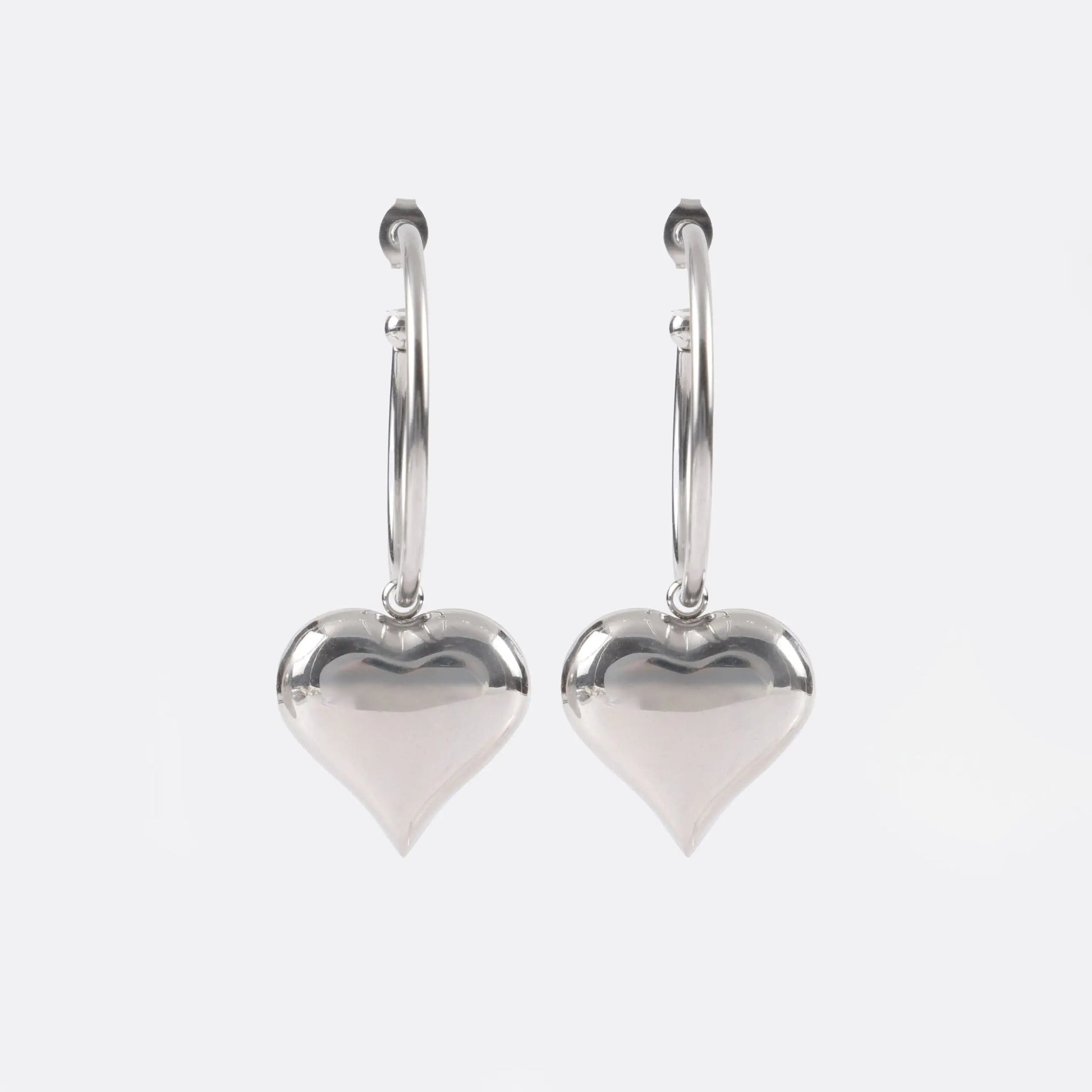 Σκουλαρίκια κρεμαστά καρδιά Mar & Mar Donetta Earrings από ανοξείδωτο ατσάλι