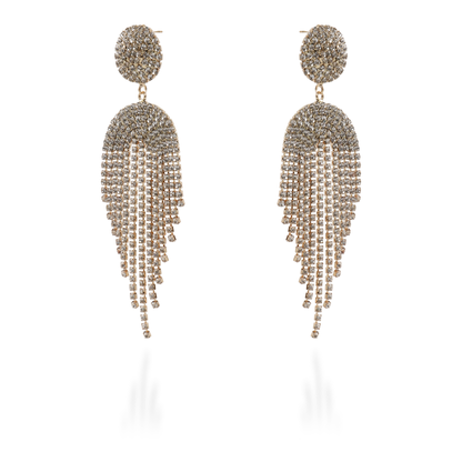 Σκουλαρίκια κρεμαστά με πέτρες ζιργκόν Enidy