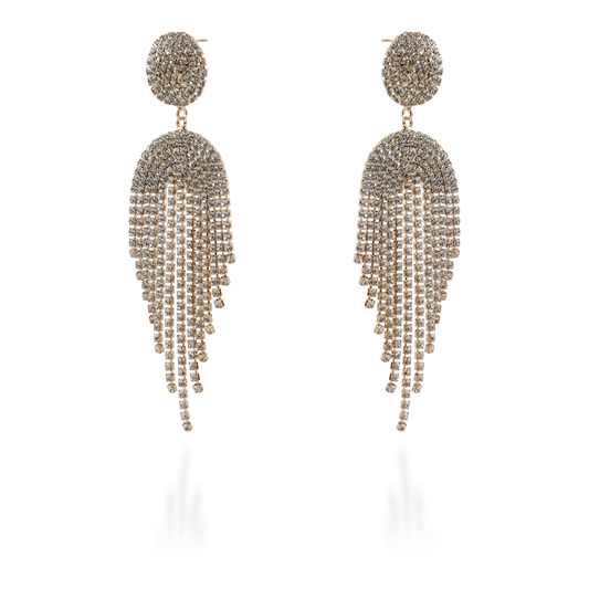 Σκουλαρίκια κρεμαστά με πέτρες ζιργκόν Enidy