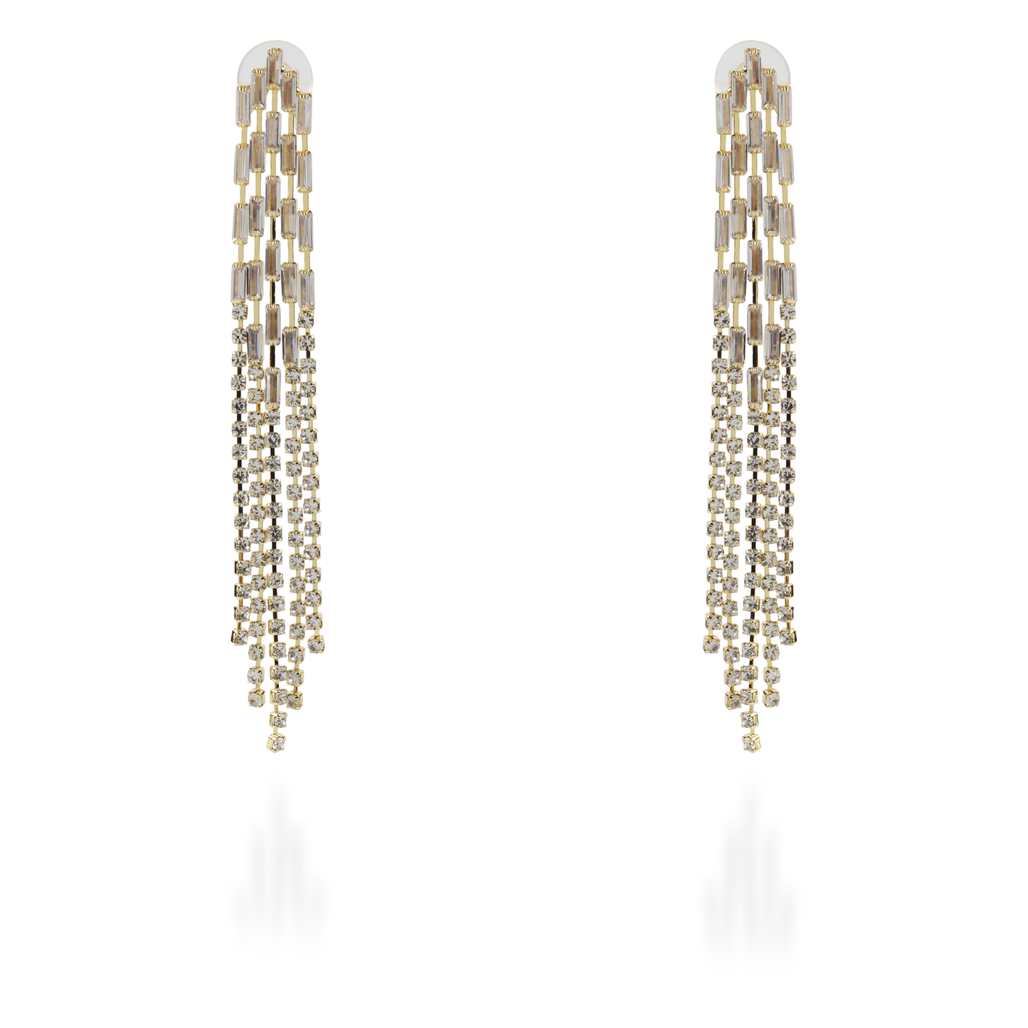 Σκουλαρίκια κρεμαστά με πέτρες ζιργκόν Ethalia II