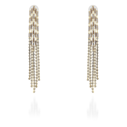 Σκουλαρίκια κρεμαστά με πέτρες ζιργκόν Ethalia II