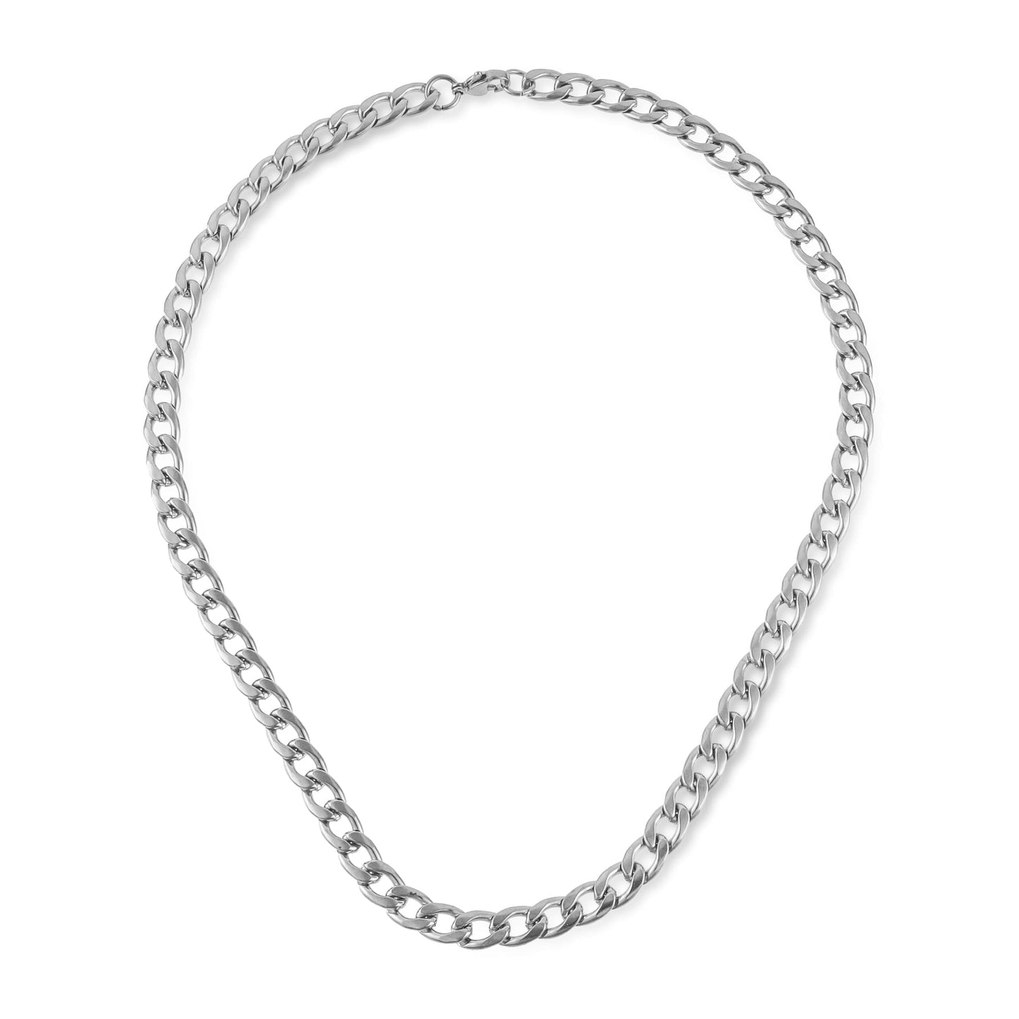 Αλυσίδα λαιμού Mar & Mar Curb Cuban (Noel-Silver) από ανοξείδωτο ατσάλι