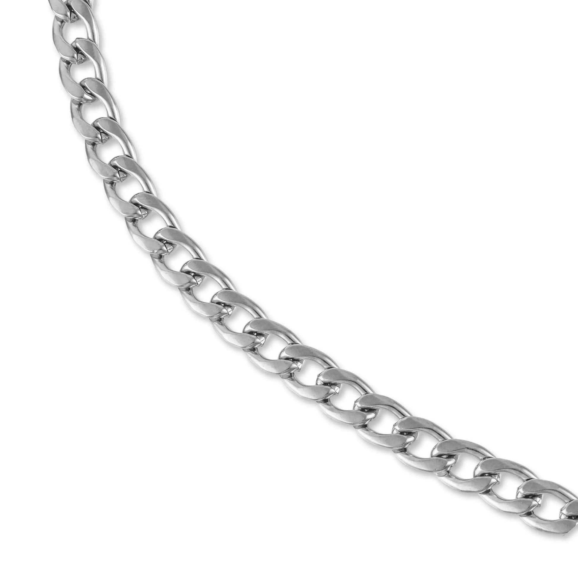 Αλυσίδα λαιμού Mar & Mar Curb Cuban (Noel-Silver) από ανοξείδωτο ατσάλι