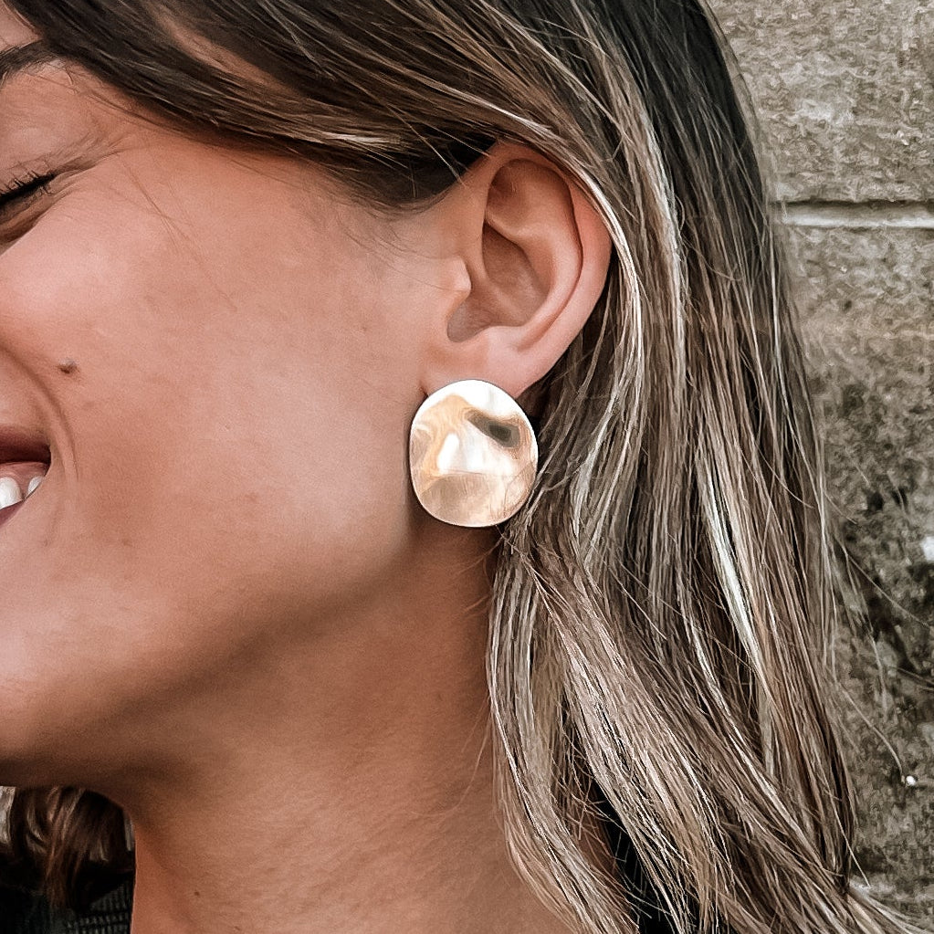 Σκουλαρίκια καρφωτά με ζιργκόν Mar and Mar Olena από ανοξείδωτο ατσάλι