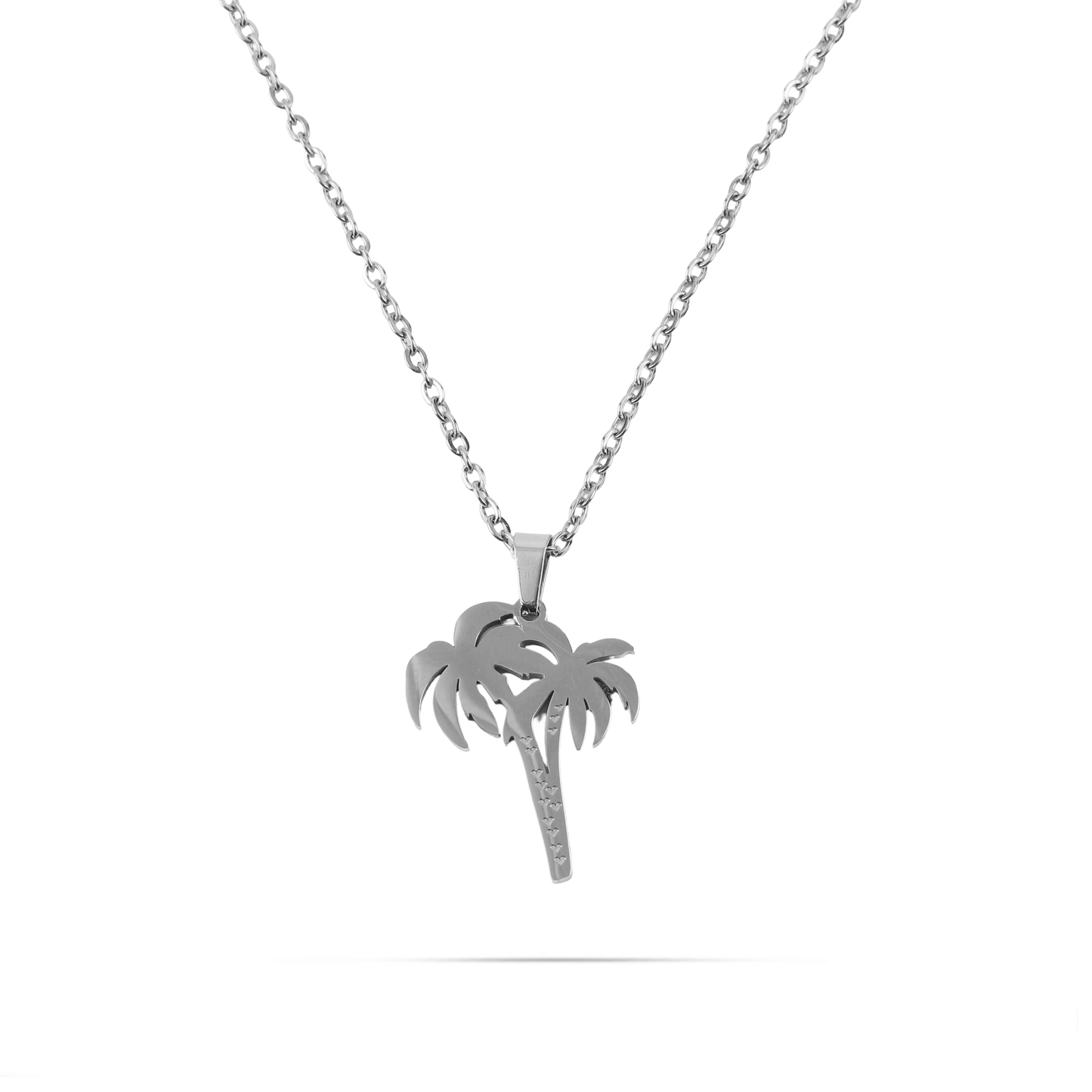 Κολιέ φοίνικας Mar and Mar Palm Tree (Silver) από ανοξείδωτο ατσάλι