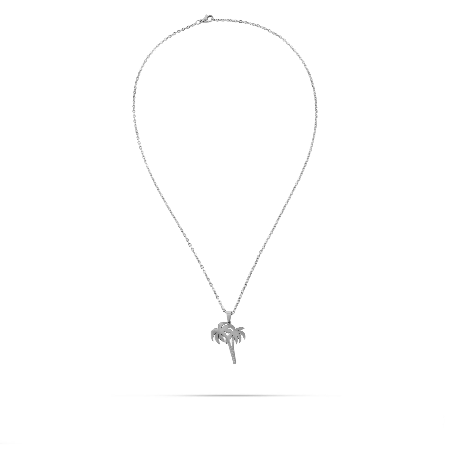 Κολιέ φοίνικας Mar and Mar Palm Tree (Silver) από ανοξείδωτο ατσάλι