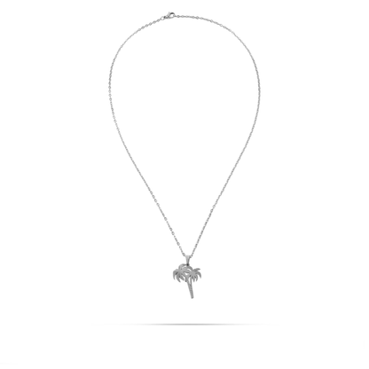 Κολιέ φοίνικας Mar and Mar Palm Tree (Silver) από ανοξείδωτο ατσάλι