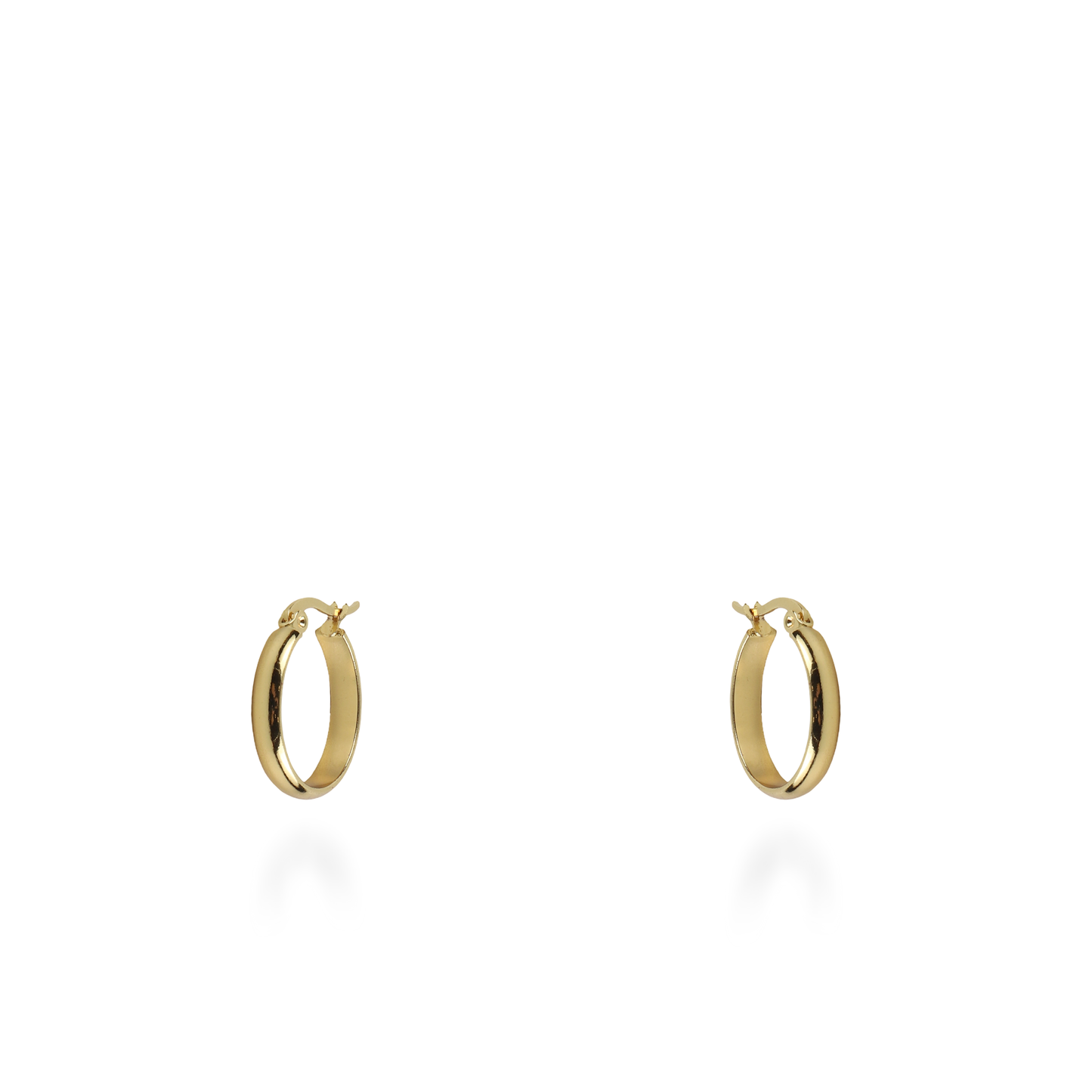 Σκουλαρίκια κρίκοι Mar and Mar Plated (2 cm) από ανοξείδωτο ατσάλι