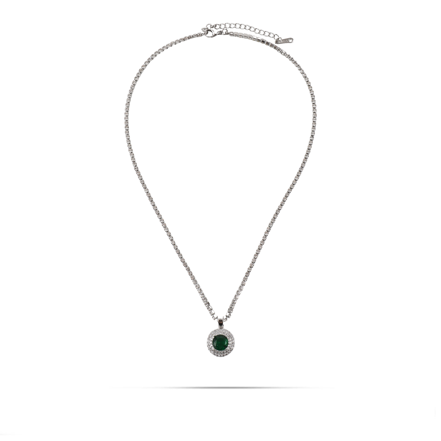 Κολιέ Tennis με πέτρες ζιργκόν Mar and Mar Sandra Tennis (Green)