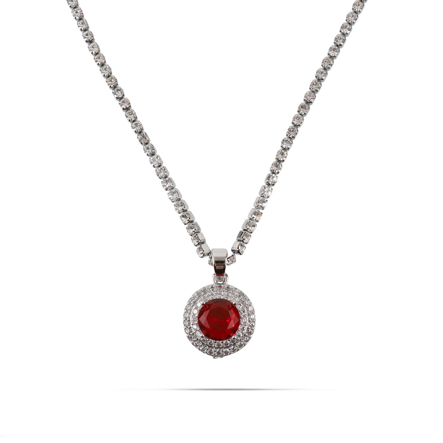 Κολιέ Tennis με πέτρες ζιργκόν Mar and Mar Sandra Tennis (Red)