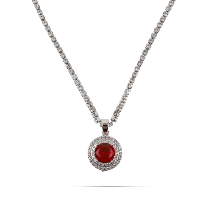 Κολιέ Tennis με πέτρες ζιργκόν Mar and Mar Sandra Tennis (Red)