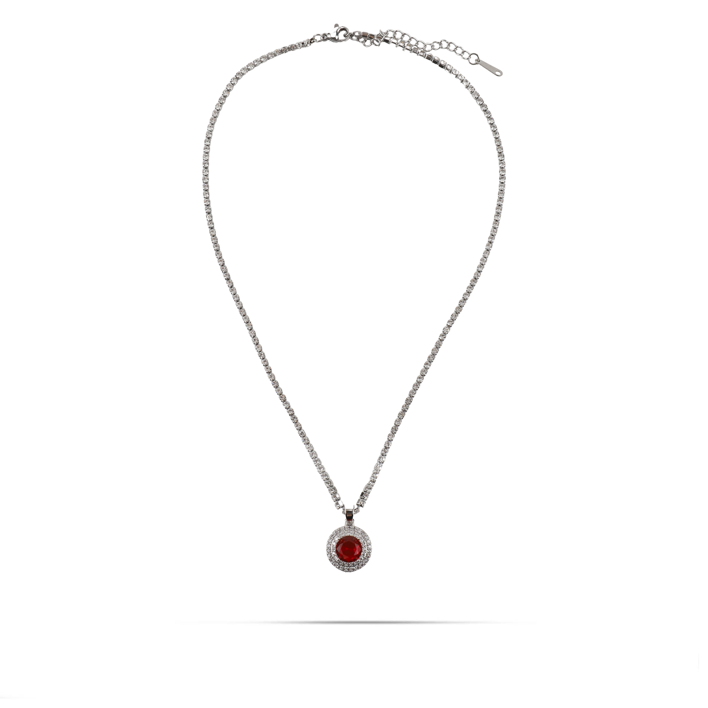 Κολιέ Tennis με πέτρες ζιργκόν Mar and Mar Sandra Tennis (Red)