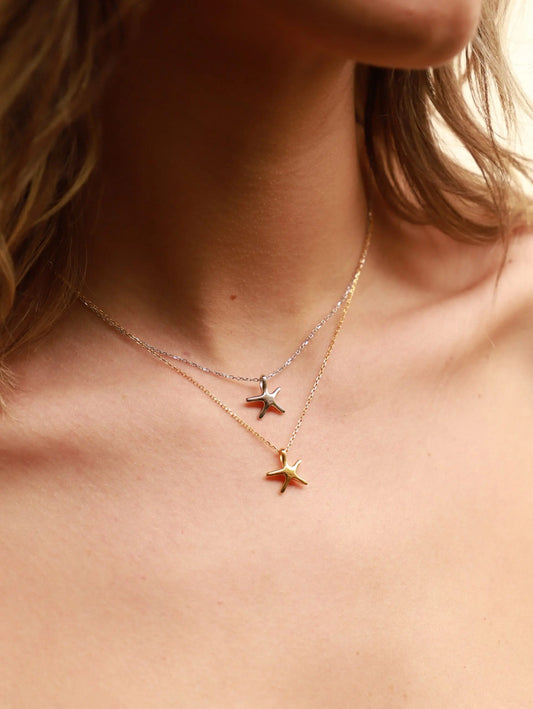 Κολιέ αστερίας Mar and Mar Starfish από Ασήμι 925