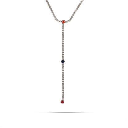 Κολιέ tennis με ζιργκόν Mar and Mar Tennis Tie (Mix) από ανοξείδωτο ατσάλι