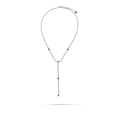 Κολιέ tennis με ζιργκόν Mar and Mar Tennis Tie (Mix) από ανοξείδωτο ατσάλι