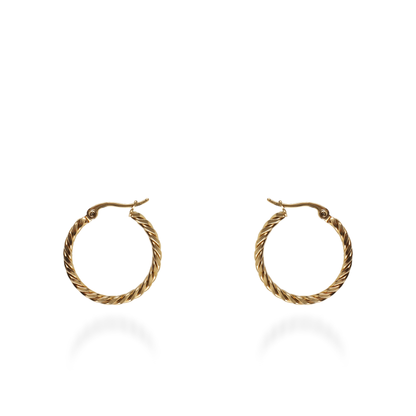 Σκουλαρίκια κρίκοι Mar and Mar Thalia (2,5 cm) από ανοξείδωτο ατσάλι