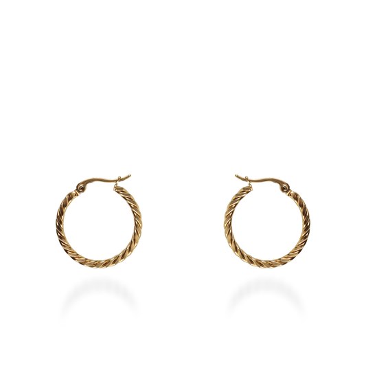 Σκουλαρίκια κρίκοι Mar and Mar Thalia (2,5 cm) από ανοξείδωτο ατσάλι